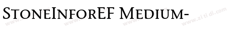 StoneInforEF Medium字体转换